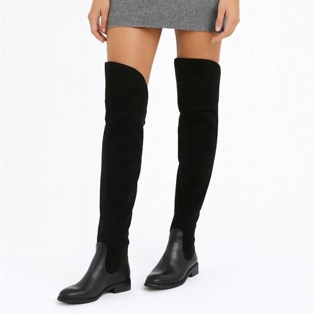 Tory Burch Black Over-the-Knee Boots